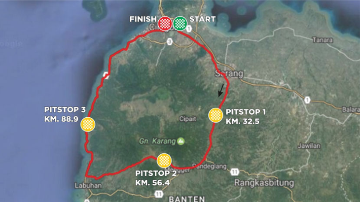Ratusan Pesepeda dari Tujuh Negara akan Taklukan Gunung Karang dan Pulosari