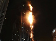 Salah Satu Menara Hunian Tertinggi Di Dunia Terbakar