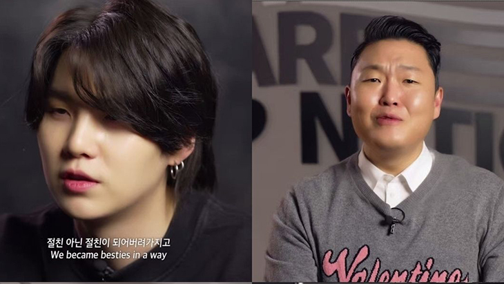 Bikin 'That That' Bareng, Suga dan PSY Resmi Jadi 'Bestie' 