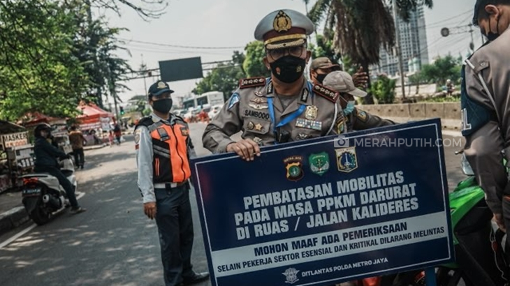 PPKM Darurat. (Foto: MP/Rizki Fitrianto)