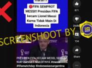 [HOAKS atau FAKTA]: Lionel Messi Dimarahi FIFA karena Tak Bermain di Indonesia
