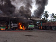 [HOAKS atau FAKTA]: Pool Bus di Tasikmalaya Dibakar Gara-Gara Dukung Anies