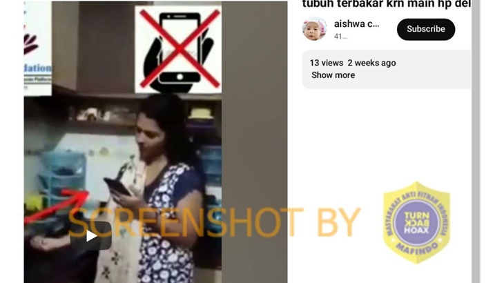 [HOAKS atau FAKTA]: Bermain HP Dekat Kompor Gas Bisa Sebabkan Ledakan