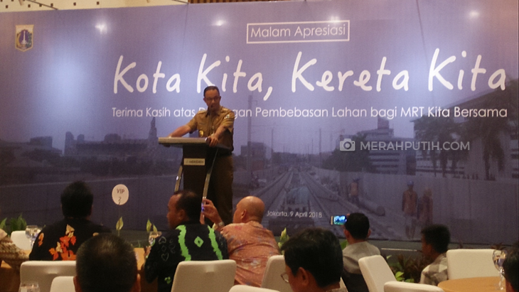 Anies Minta MRT Buat Prasasti bagi 357 Warga Pemilik Lahan