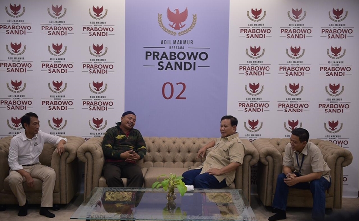 Jalan Kaki Tegal-Jakarta, Rahman Percayakan Prabowo Perbaiki Perekonomian Indonesia