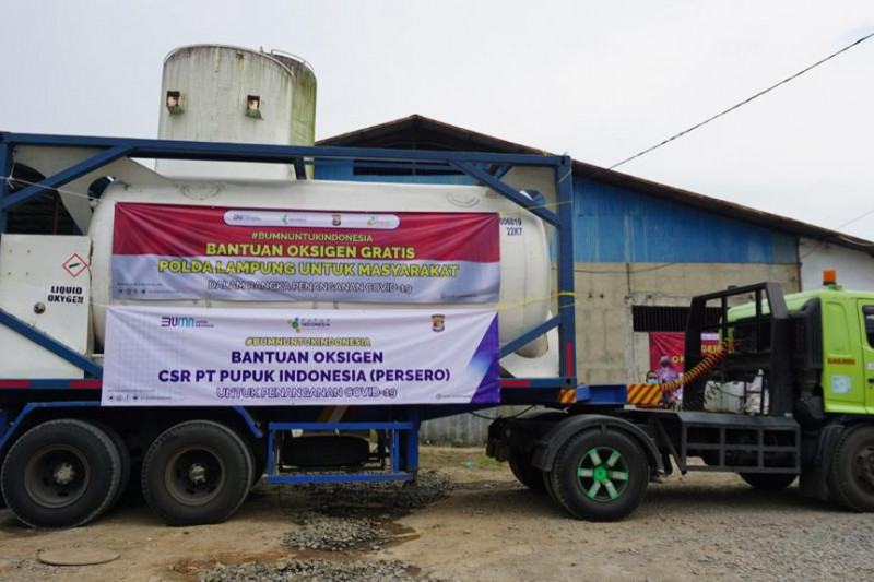 Bantuan Oksigen. (Foto: Antara)