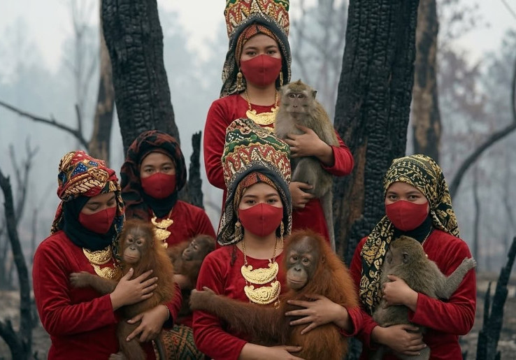 Lewat Fotografi dan Karya Visual, Seniman Sumatra Kritik Karhutla