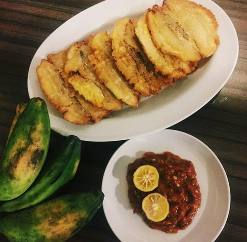 Pisang geprek. (pisangpepe_kp)