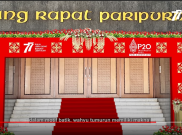 Ornamen Nusantara Motif Batik Kawung dan Kembang Melati Hiasi Gedung Parlemen