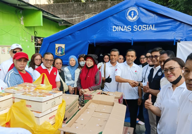 Korban Kebakaran Rumah di Gambir  Terima Bantuan Sosial dari GNTI