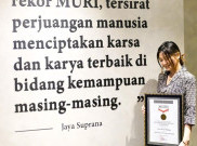 Eva Alicia, Seniman Muda Berprestasi Cetak Rekor Muri Lukisan Terpanjang