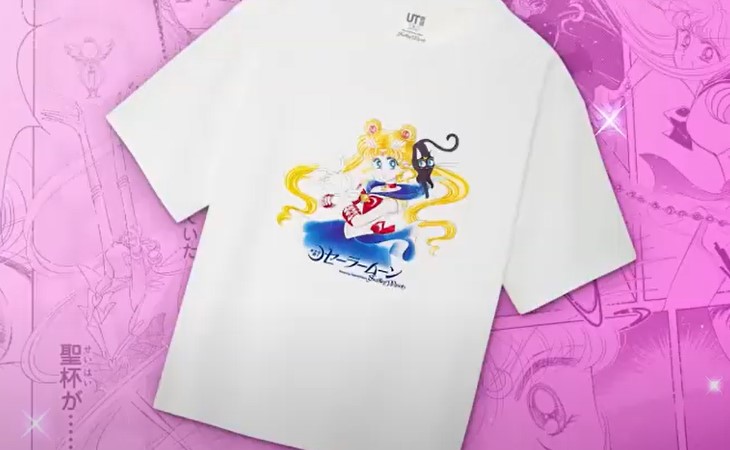 Sailor Moon menghiasi kaos Uniqlo (Foto: Uniqlo)