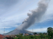 Durasi Erupsi Besar Sinabung Sampai 1 Jam Lebih, Status Belum Naik Masih Level II