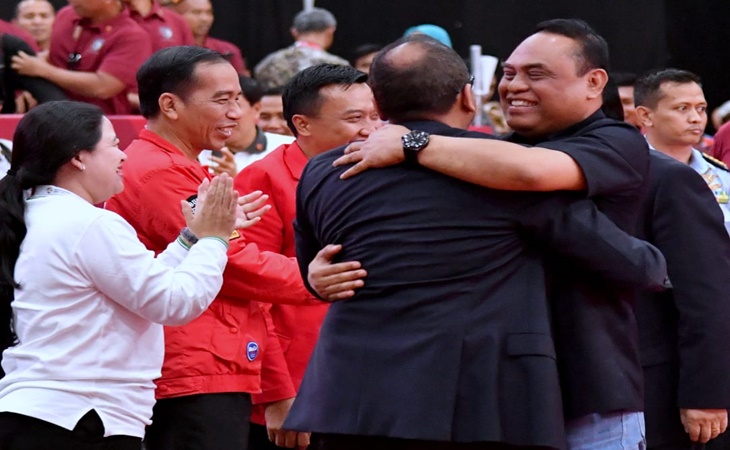 Sejumlah pejabat negara yang menonton Asian Games