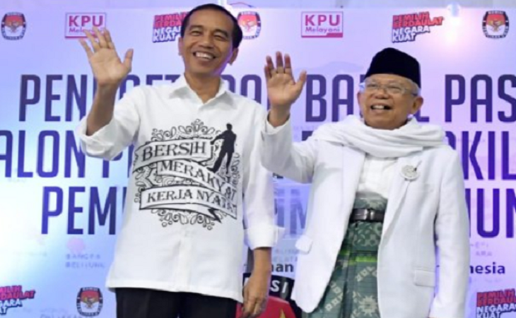 Jokowi-Maruf Amin. Foto: KPU