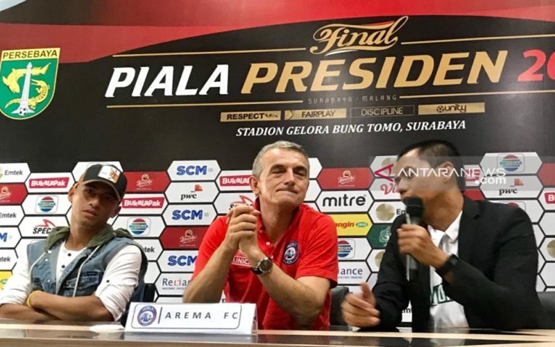 Pelatih Arema FC Milomir Seslija