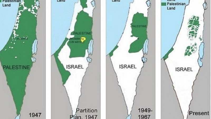 Peta Palestina. (Foto: Internet)