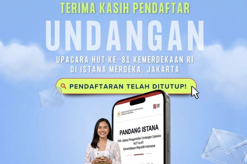 War Tiket Upacara Peringatan HUT Ke-81 RI Ditutup, Panitia Kirimkan Email ke Warga Terpilih