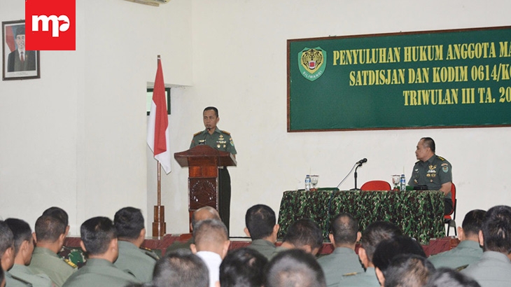 Satdisjan Korem 063/SGJ Mendapat Penyuluhan Hukum