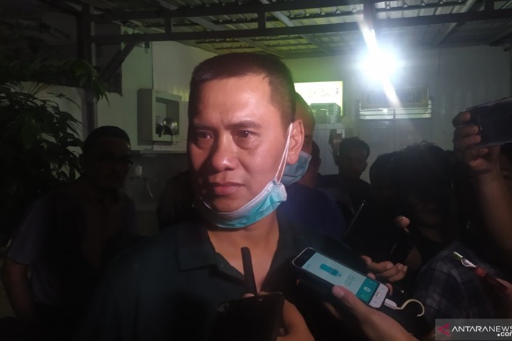 Kapolrestabes Medan Kombes Pol Dadang Hartanto, di RS Bhayangkara Medan, Jumat malam. (ANTARA/Nur Aprilliana Br Sitorus)