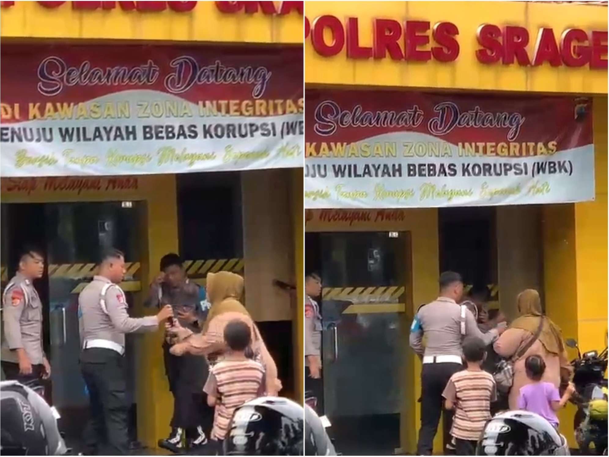  Tersinggung Dibilang ODGJ, Emak-Emak Siram Polisi Polres Sragen Pakai Pertalite