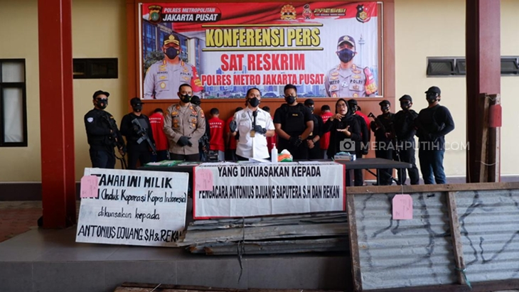 Polisi Bongkar Jaringan Mafia Tanah Intimidasi Warga di Jakarta Pusat