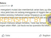 [HOAKS atau FAKTA]: Virus Corona Varian Baru Tak Terdeteksi PCR