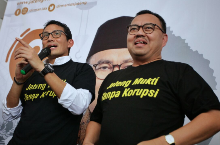 Tinggalkan Jakarta, Sandiaga Uno Ikut Berkampanye untuk Sudirman-Ida