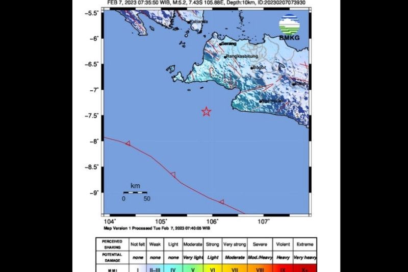 Gempa M 5,2 Guncang Banten, Terasa hingga di Jakarta