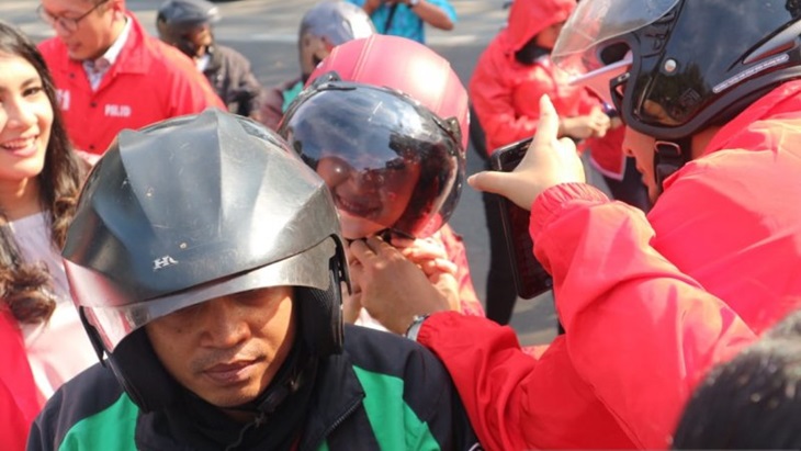 Fungsionaris PSI. (Antaranews)