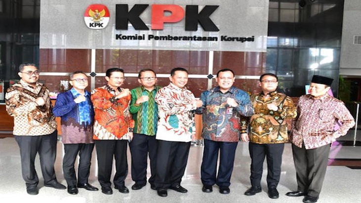 Pertemuan Pimpinan MPR dan Pimpinan KPK di Gedung KPK 