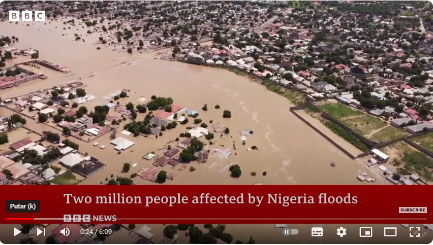 Ribuan Orang Terjebak Akibat Banjir di Timur Laut Nigeria