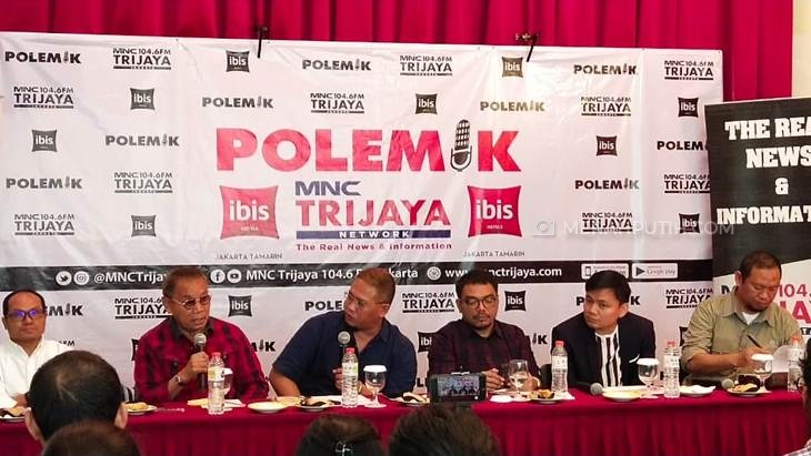 Diskusi Polemik MNCTrijaya bertajuk "WNI ISIS Dipulangkan atau Dilupakan?", di Hotel Ibis Tamarin, Jakarta Pusat, Sabtu (7/3). (Foto: MP/Kanugrahan)