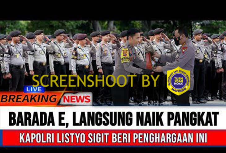 [HOAKS atau FAKTA]: Kapolri Beri Hadiah dan Kenaikan Pangkat untuk Richard Eliezer