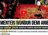 [HOAKS atau FAKTA]: Kecewa Sama Jokowi, Mahfud MD Pimpin 15 Menteri Mundur