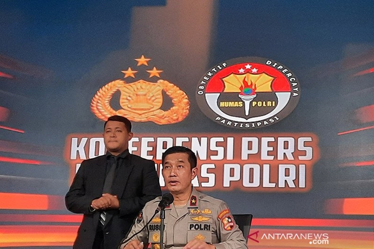 Kepala Biro Penerangan Masyarakat Mabes Polri Brigjen Pol. Rusdi Hartono. ANTARA/Laily Rahmawaty/am.