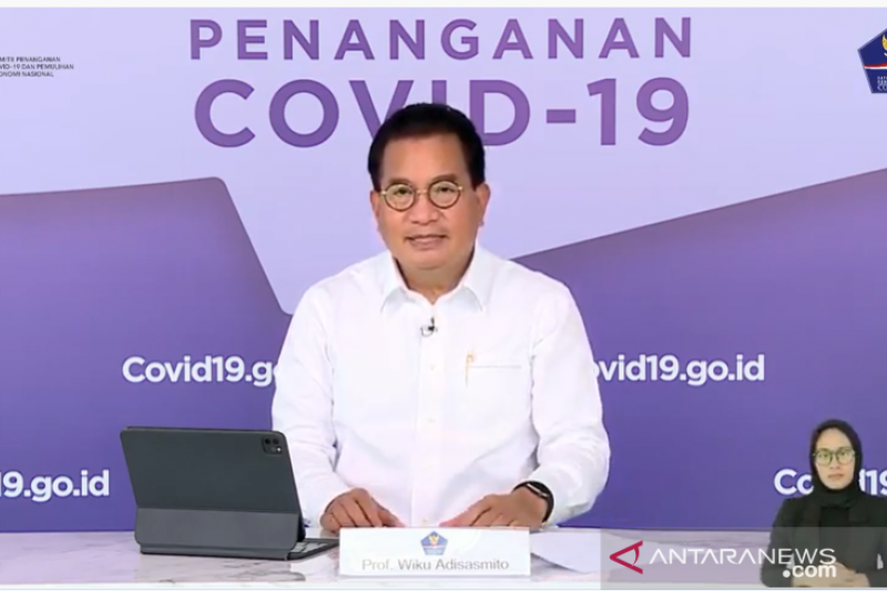 Koordinator Tim Pakar dan Juru Bicara Pemerintah untuk Penanganan COVID-19 Wiku Adisasmito. (ANTARA/Martha Herlinawati Simanjuntak)