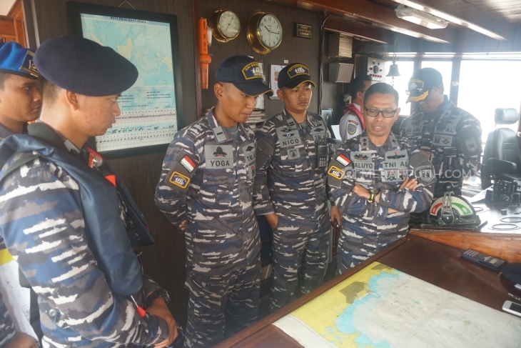 Diskusi sebelum keberangkatan ke Palembang (MP/Muchammad Yani)