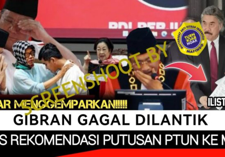 [HOAKS atau FAKTA]: MPR Batalkan Pelantikan Gibran, Prabowo Harus Cari Wapres Baru