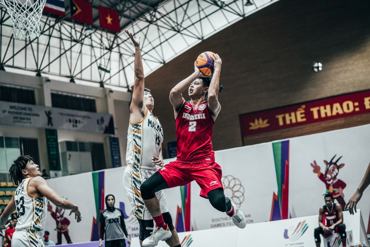Kembali Menguat, Jamarr Johnson Selamatkan Indonesia dari Malaysia di SEA Games 2021