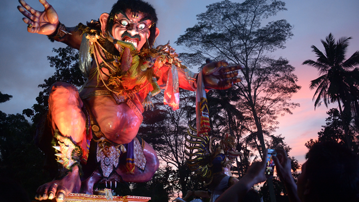 Umat Hindu di Jayapura Adakan Festival Ogoh-ogoh