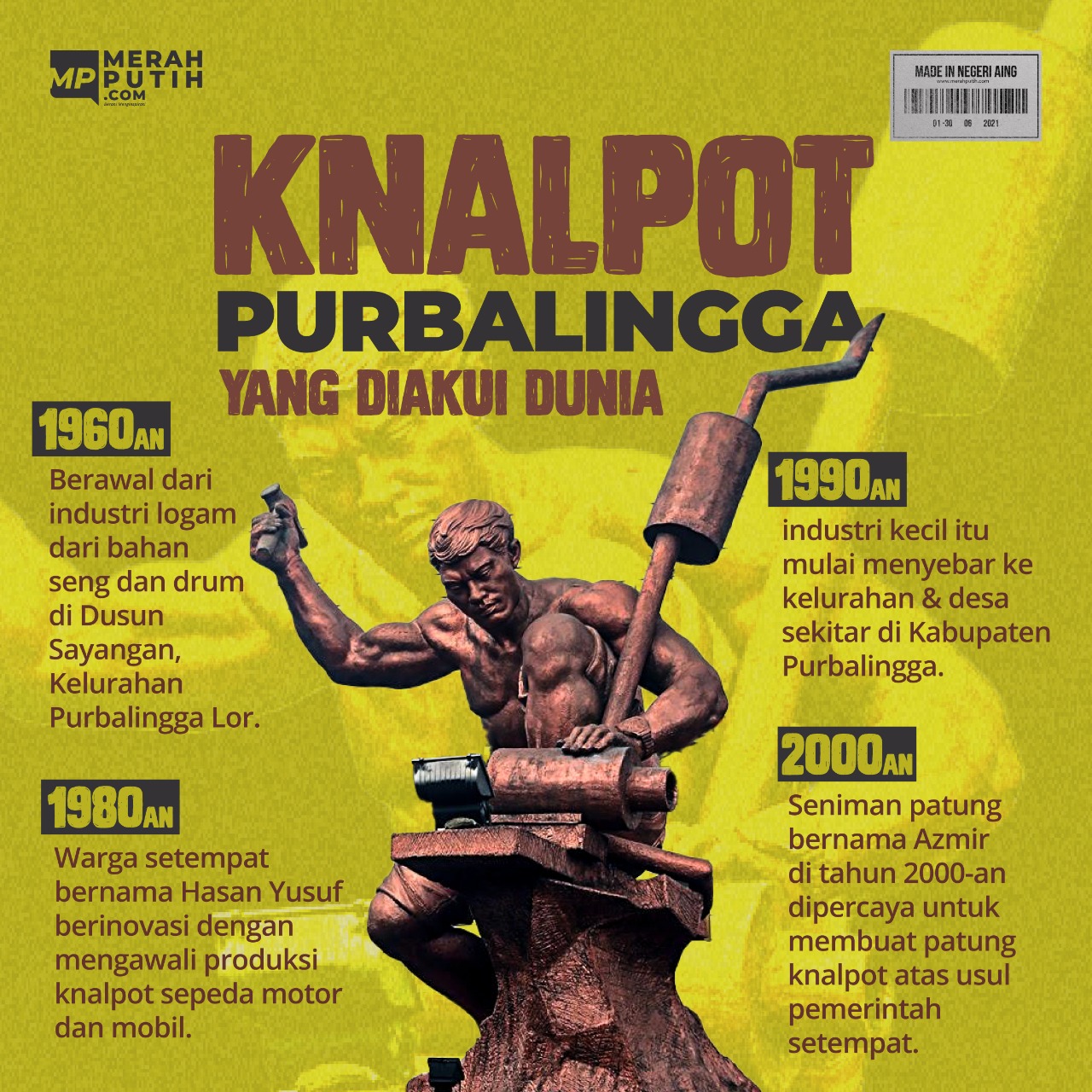 Knalpot Purbalingga yang Diakui Dunia