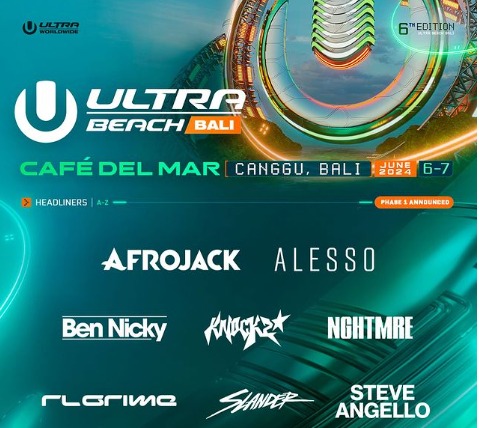 Afrojack, Alesso Hingga Slander akan Meriahkan Ultra Beach Bali 2024