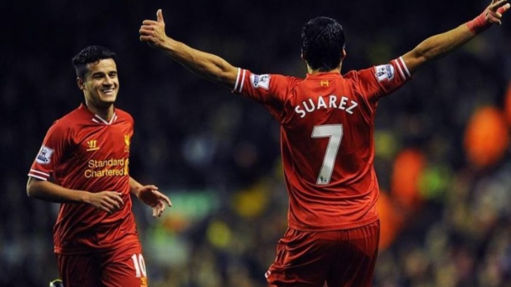 Luis Suarez dan Philippe Coutinho (Zimbio)