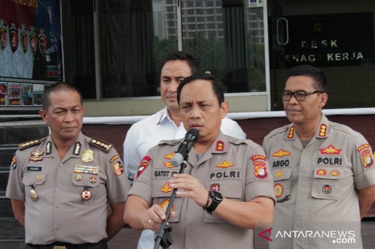 Kapolda Metro Jaya Irjen Gatot Eddy Pramono (depan). ANTARA/Fianda Rassat