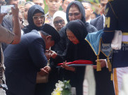 Presiden Prabowo Pimpin Upacara Pemakaman Wapres Ke-6 Try Sutrisno di TMP Kalibata 