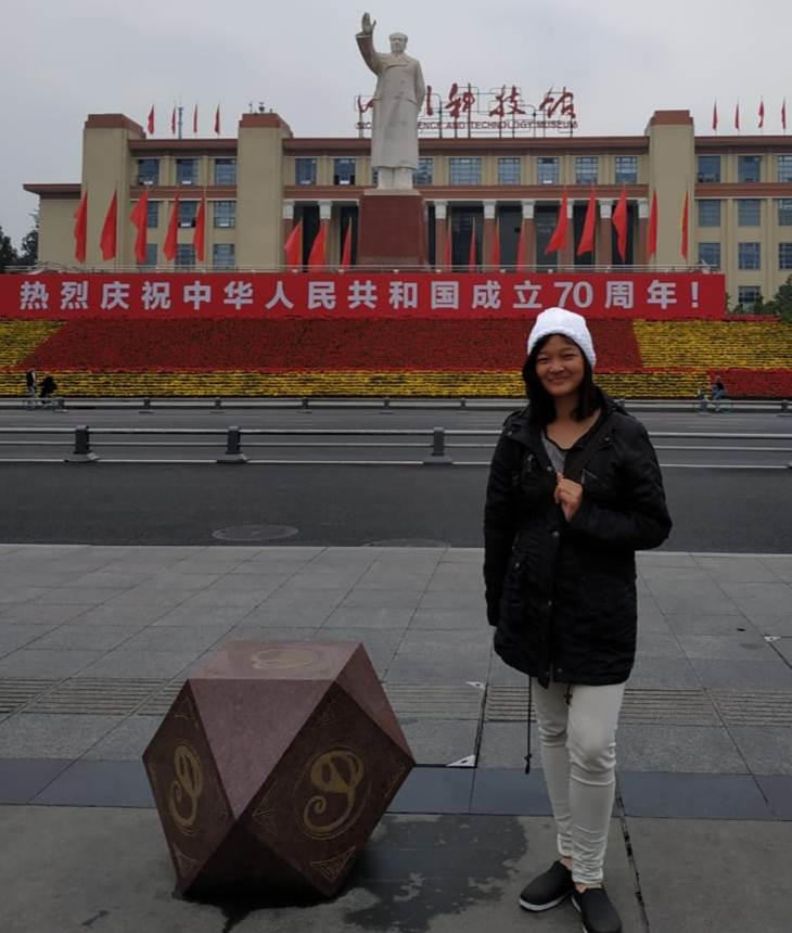 Flafia Domitela Hindun Anjani (22) mahasiswa Sichuan, Tiongkok asal Boyolali terisolasi akibat virus corona. (MP/Ismail)