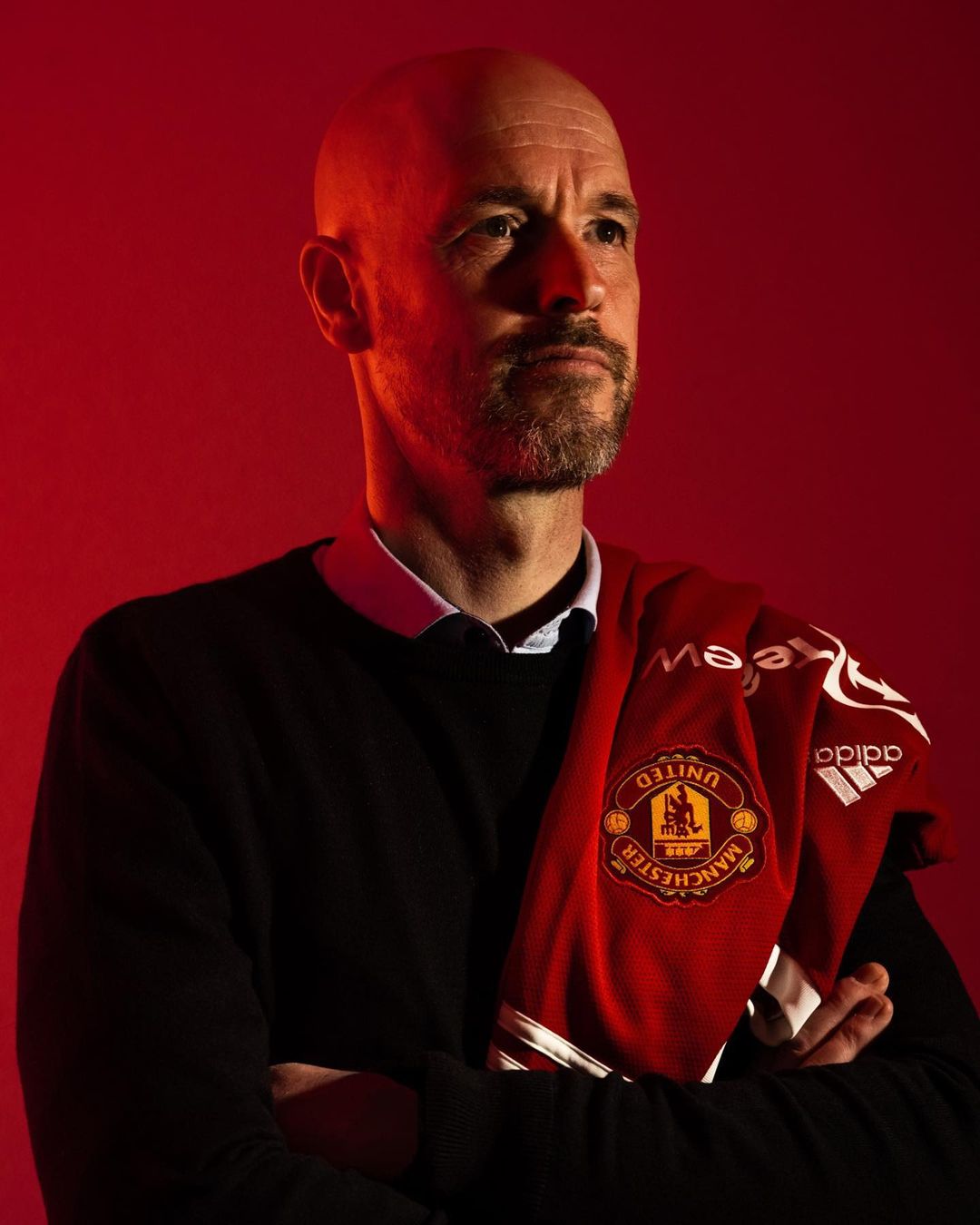 Erik ten Hag saat diumumkan sebagai pelatih baru Manchester United