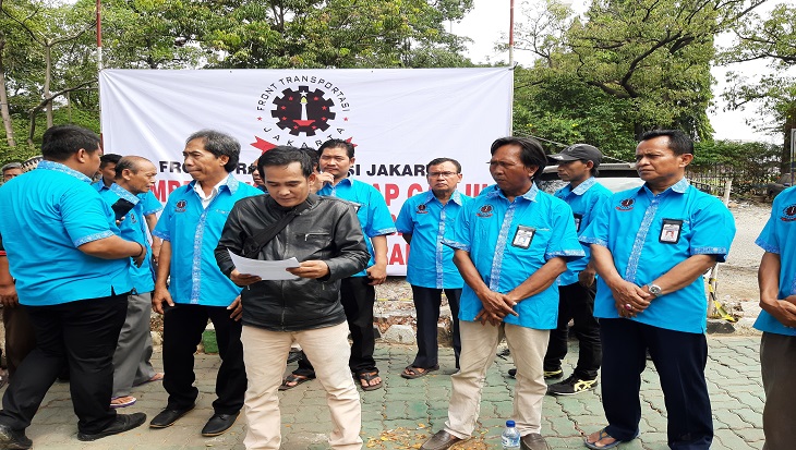 Kelompok Front Transportasi Jakarta (Frontjak) mengecam langkah Gubernur DKI Anies Baswedan yang hendak memperluas ganjil genap di wilayah ibu kota. Foto: MP/Kanu