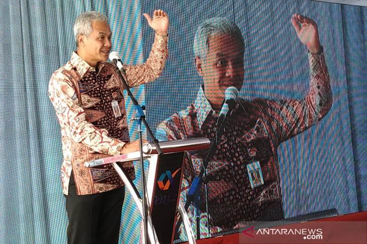 Gubernur Jawa Tengah Ganjar Pranowo. ANTARA/Wisnu Adhi.